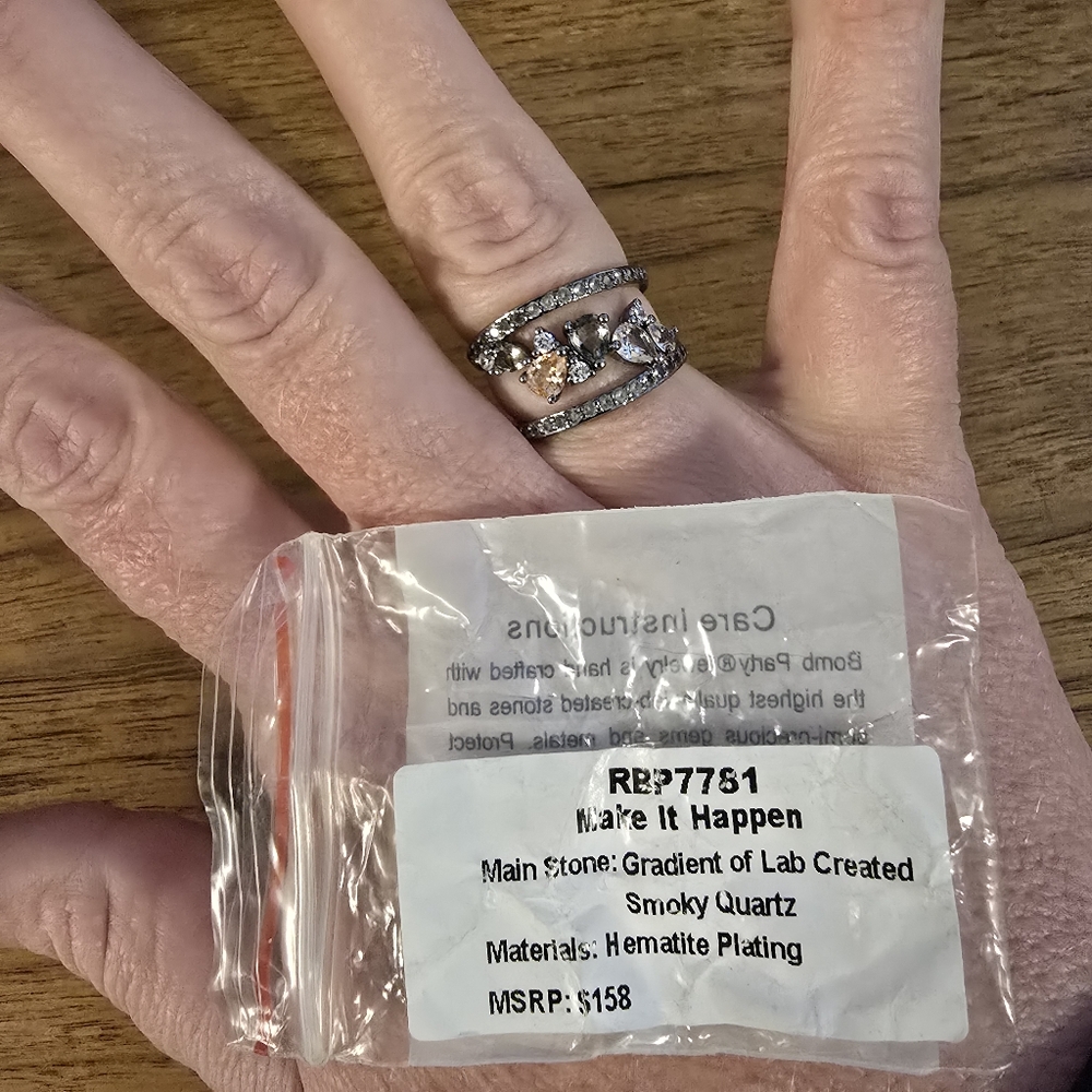 Silver and Black Crossover Ring, Bomb Party, Make It Happen